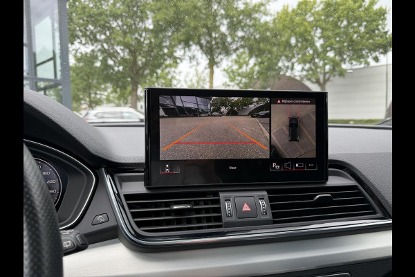 Audi Q5 55 TFSI e S edition PHEV| VAN: 48.900,- VOOR: 44.877,- UW HERFSTVOORDEEL: 4.023,- S-LINE BINNEN + BUITEN |LUCHTVERING| ELEKTRISCHE TREKHAAK| 360 CAMERA| PANO| DODE HOEK SENSOR| ELEK. STOELEN | MATRIX| RECENT NOG ONDERHOUD GEHAD|