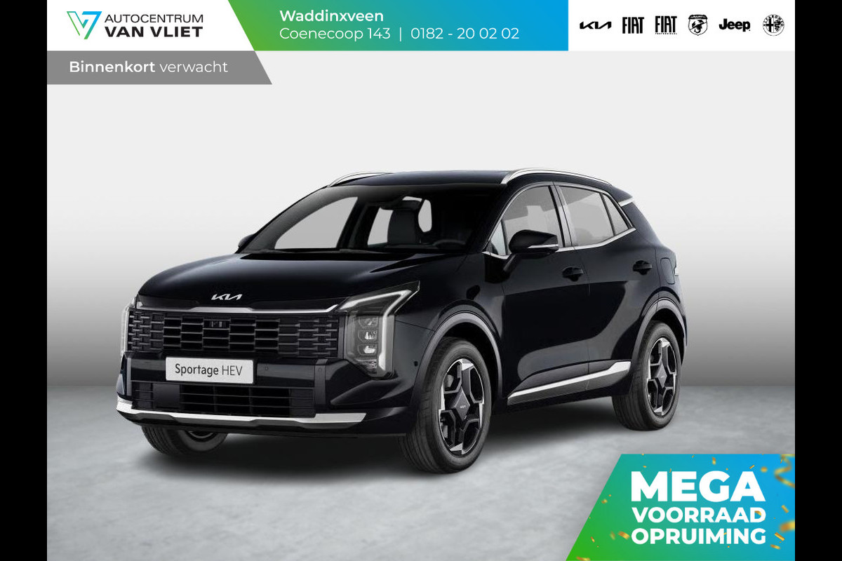 Kia Sportage 1.6 T-GDi Plug-in Hybrid Black Edition Advanced | Actieprijs* | Navi. | Clima. | Adapt. Cruise. | Stoel&Stuur Verwarming | Black Edition Zwarte Suède/Leder Bekleding | Dodehoekassistentie | Panodak