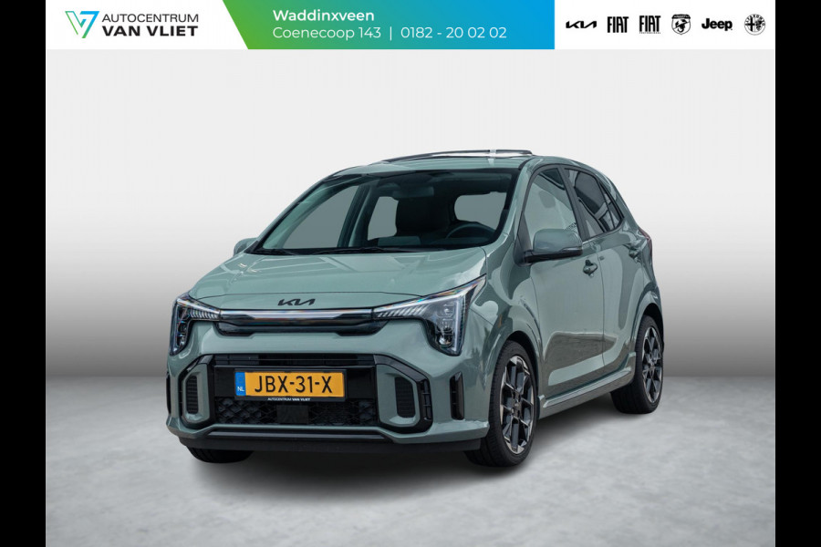 Kia Picanto 1.0 DPI GT-Line | Automaat | 16" | Navi | Clima | Stoel&Stuur Verw. | PDC | Camera l Zwarte logo's