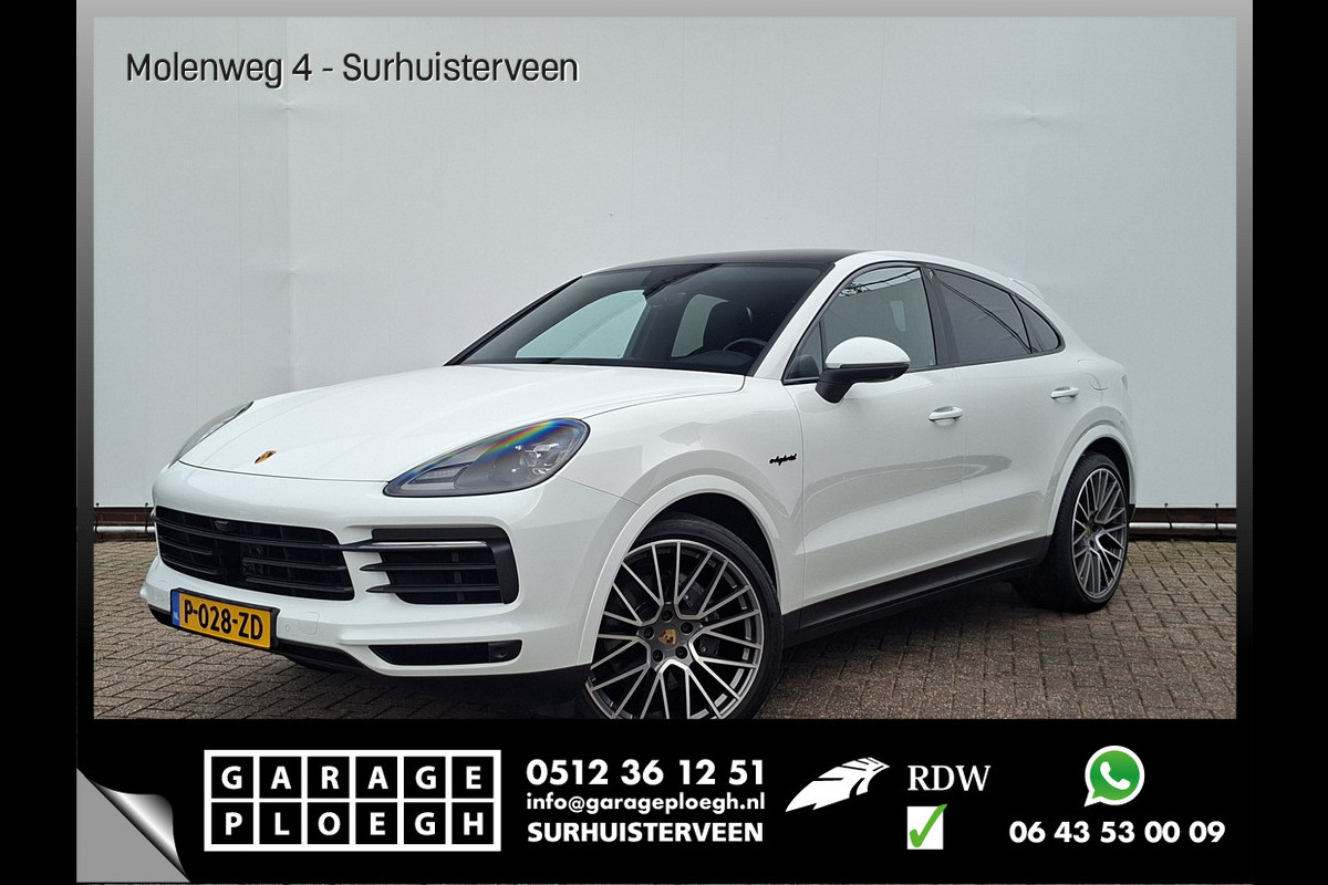 Porsche Cayenne Coupé 3.0 E-Hybrid Pano Trekhaak(3500) 360° Adapt.Cruise Memory Leder