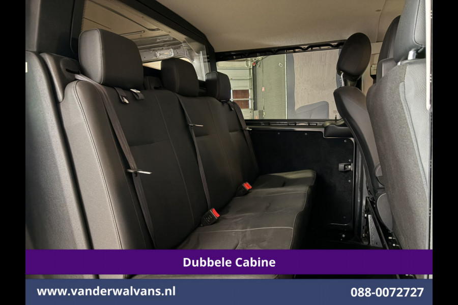 Mercedes-Benz Vito 116 CDI 164pk 9G-Tronic Automaat L3H1 Dubbele Cabine Euro6 Airco | 6-Zits | 2x zijdeur | Camera Adaptieve Cruisecontrol, LM Velgen, Stoelverwarming, Leder, 2500kg Trekhaak, Parkeersensoren