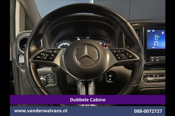 Mercedes-Benz Vito 116 CDI 164pk 9G-Tronic Automaat L3H1 Dubbele Cabine Euro6 Airco | 6-Zits | 2x zijdeur | Camera Adaptieve Cruisecontrol, LM Velgen, Stoelverwarming, Leder, 2500kg Trekhaak, Parkeersensoren
