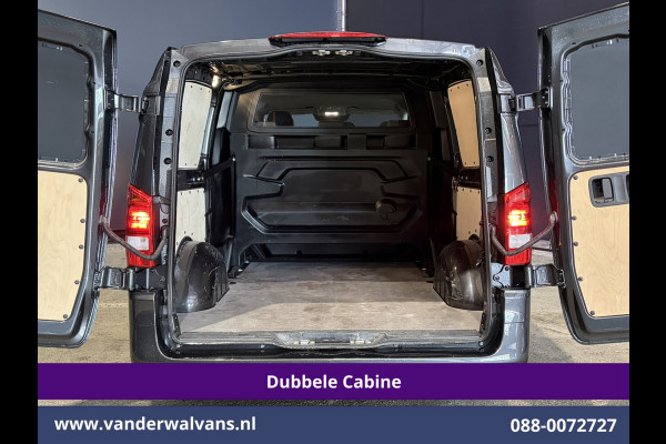 Mercedes-Benz Vito 116 CDI 164pk 9G-Tronic Automaat L3H1 Dubbele Cabine Euro6 Airco | 6-Zits | 2x zijdeur | Camera Adaptieve Cruisecontrol, LM Velgen, Stoelverwarming, Leder, 2500kg Trekhaak, Parkeersensoren