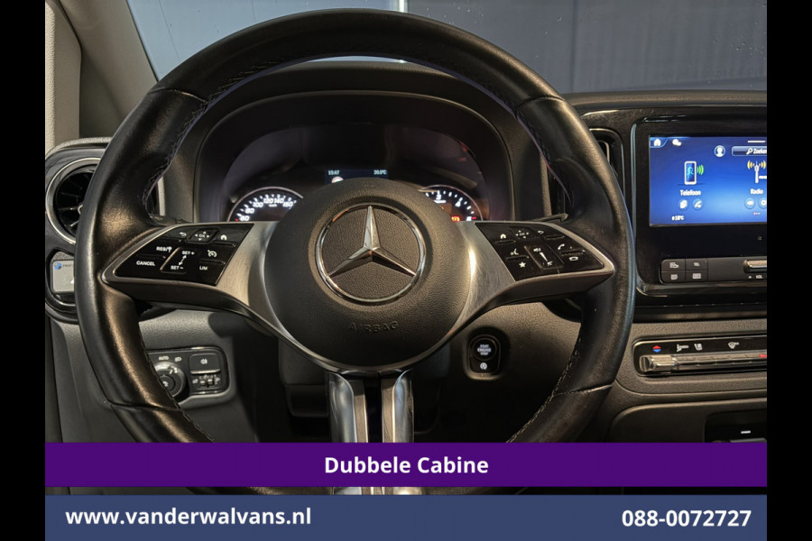 Mercedes-Benz Vito 116 CDI 164pk 9G-Tronic Automaat L3H1 Dubbele Cabine Euro6 Airco | 6-Zits | 2x zijdeur | Camera Adaptieve Cruisecontrol, LM Velgen, Stoelverwarming, Leder, 2500kg Trekhaak, Parkeersensoren