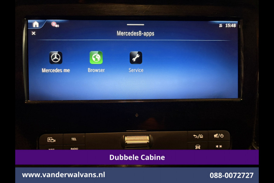 Mercedes-Benz Vito 116 CDI 164pk 9G-Tronic Automaat L3H1 Dubbele Cabine Euro6 Airco | 6-Zits | 2x zijdeur | Camera Adaptieve Cruisecontrol, LM Velgen, Stoelverwarming, Leder, 2500kg Trekhaak, Parkeersensoren