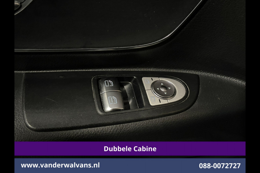 Mercedes-Benz Vito 116 CDI 164pk 9G-Tronic Automaat L3H1 Dubbele Cabine Euro6 Airco | 6-Zits | 2x zijdeur | Camera Adaptieve Cruisecontrol, LM Velgen, Stoelverwarming, Leder, 2500kg Trekhaak, Parkeersensoren