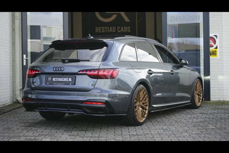 Audi A4 Avant 40 TFSI 3x S-Line Maxton BLACK OPTIK AUTOMAAT-360CAMERA-ACC-BANG OLUFSEN-HEADUP-KEYLESS-MATRIX LED-MASSAGE-PANORAMA