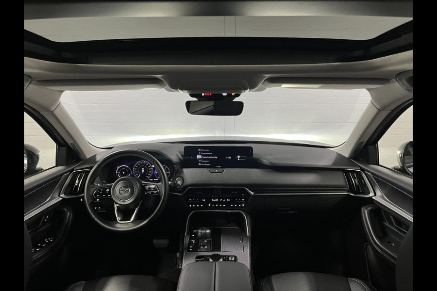 Mazda CX-60 2.5 e-SkyActiv PHEV Homura Trekhaak | Open dak | Adapt. cruise | Stoel-/stuurverwarming | Bose sound | Stoelventilatie | Carplay | 360 graden camera
