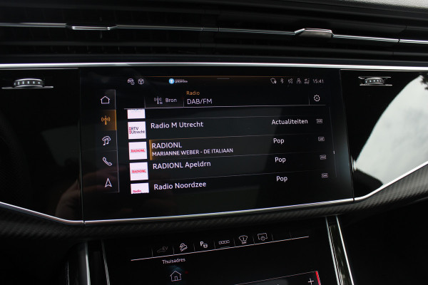Audi Q8 60 TFSI e quattro Pro Line S Competition / SoH 95,9% / Trekhaak / Panoramadak / 360Camera / Head-up / B&O / Softclose / Achterasbesturing / 23'' / Laser LED / Keyless / Carbon intr. / Massage+Ventilatie / RS Seats / Dodehoek /  DAB