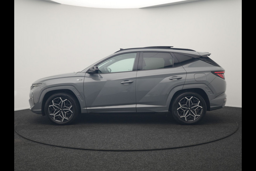 Hyundai Tucson 1.6 T-GDI N Line 4WD PHEV 265pk Dealer O.H | Panodak | Trekhaak Afn. | Adaptive Cruise | 360 Camera | Alcantara Sportstoelen Memory & Ventilatie | Stoelen & Stuur Verwarmd | Krell Audio | Carplay | Blis | Keyless | Navigatie | DAB | 19"L.M | Plug In Hybrid