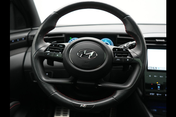 Hyundai Tucson 1.6 T-GDI N Line 4WD PHEV 265pk Dealer O.H | Panodak | Trekhaak Afn. | Adaptive Cruise | 360 Camera | Alcantara Sportstoelen Memory & Ventilatie | Stoelen & Stuur Verwarmd | Krell Audio | Carplay | Blis | Keyless | Navigatie | DAB | 19"L.M | Plug In Hybrid