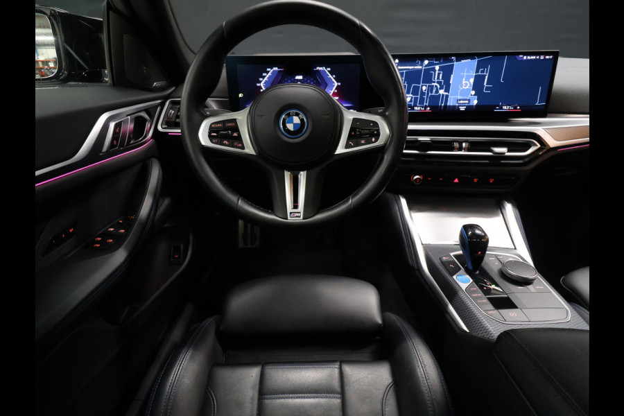 BMW i4 M50 High Executive 84 kWh [SCHUIFKANTELDAK, HARMAN/KARDON, APPLE CARPLAY, ANDROID, CRUISE CONTROL, STOELVERWARMING, MEMORY SEATS, HEAD UP DISPLAY,  DIGITAL DASH, CAMERA, PDC 360, LEDER, SFEERVERLICHTING, ELEKTRISCHE A