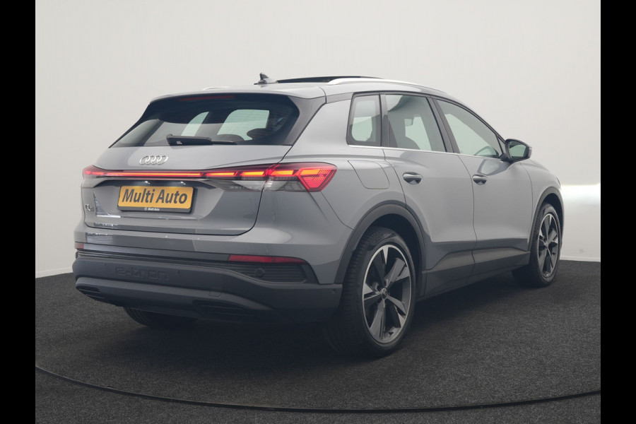 Audi Q4 e-tron 40 Advanced edition 77 kWh 204pk Dealer O.H | SOH 96.6% | Panodak | Adaptive Cruise | Matrix LED | Camera | Sportstoelen Verwarmd | Blis | Sfeerverlichting | Apple Carplay | DAB | Navigatie | 20"L.M