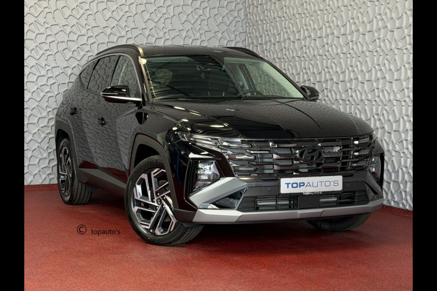 Hyundai Tucson NW AUTO 1.6 T-GDI PHEV N-LINE LEER 360.CAMERA ELEK.KLEP ELEK.STOEL/GEHEUGEN VERWARMD/KOELING SUBWFR 19"LMV ZWARTE HEMEL STUURVER PLUG IN HYBRIDE