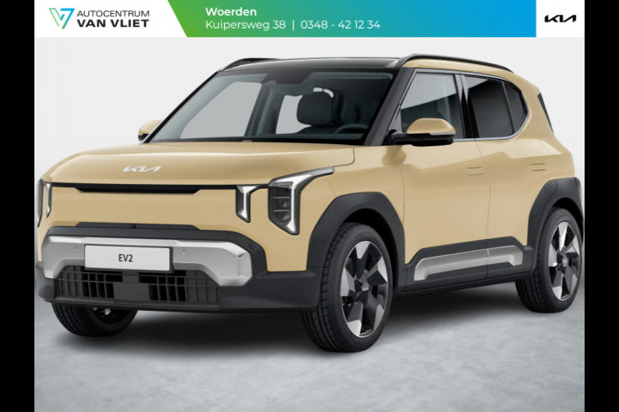Kia EV2 Plus Advanced 42.2 kWh 5p. | Actieprijs * | Clima | Adapt. cruise | Navi | Schuif/Kanteldak | 18" | Stoel&Stuur Verwarming | Harman Kardon | Apple Carplay