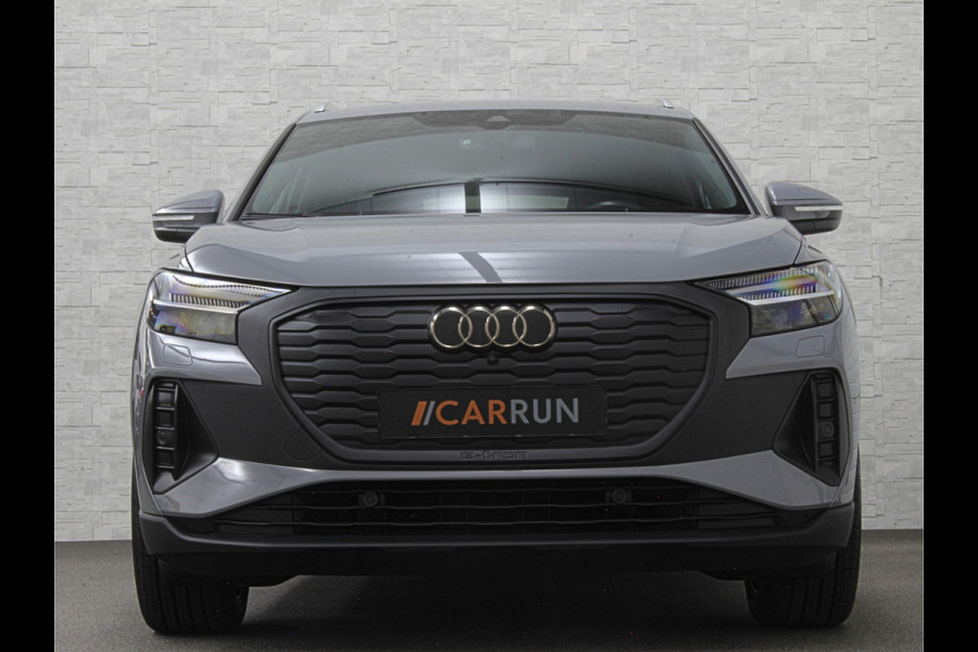 Audi Q4 e-tron 40 204pk 77 kWh | #RS-Leder | 96,7% SOH | 5x Q4 OP VOORRAAD! | ACC | Matrix-LED | Sfeerverlichting | 3 Zone Clima | Carplay | Getint Glas | Zwarte Hemelbekleding | Kieselgrau | Btw auto, 27150,= ex. | Bovag garantie. 4x Q4 op voorraad!