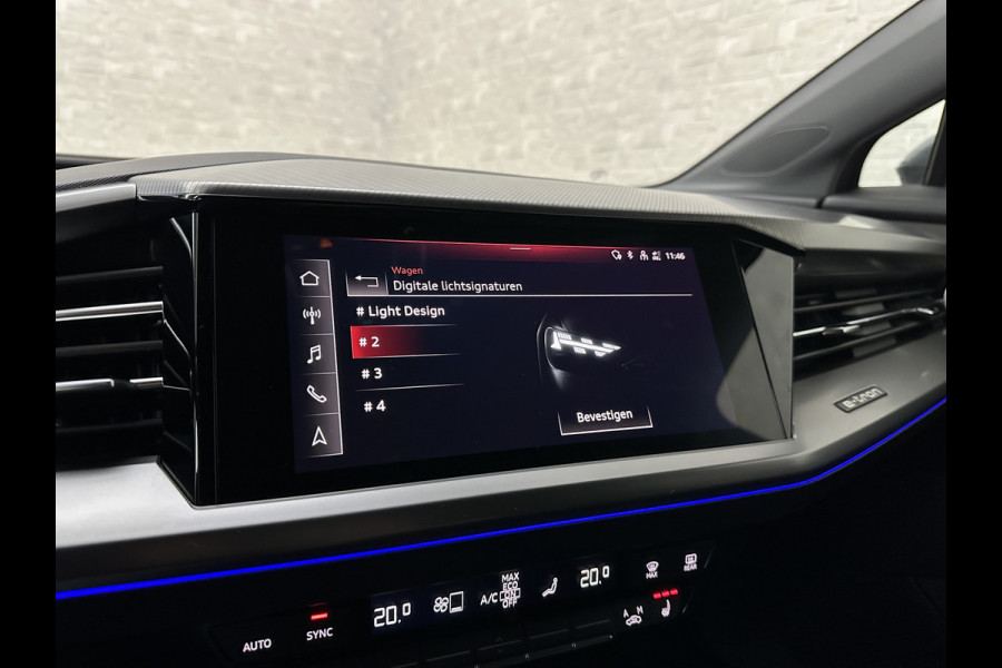 Audi Q4 e-tron 40 204pk 77 kWh | #RS-Leder | 96,7% SOH | 5x Q4 OP VOORRAAD! | ACC | Matrix-LED | Sfeerverlichting | 3 Zone Clima | Carplay | Getint Glas | Zwarte Hemelbekleding | Kieselgrau | Btw auto, 27150,= ex. | Bovag garantie. 4x Q4 op voorraad!