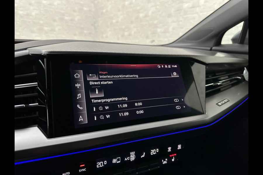 Audi Q4 e-tron 40 204pk 77 kWh | #RS-Leder | 96,7% SOH | 5x Q4 OP VOORRAAD! | ACC | Matrix-LED | Sfeerverlichting | 3 Zone Clima | Carplay | Getint Glas | Zwarte Hemelbekleding | Kieselgrau | Btw auto, 27150,= ex. | Bovag garantie. 4x Q4 op voorraad!
