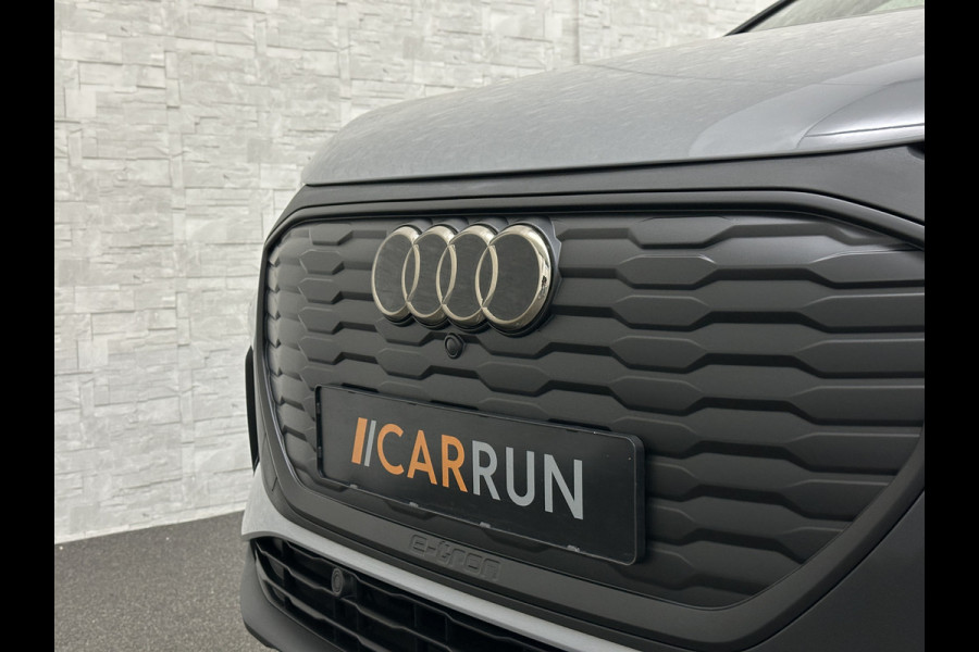 Audi Q4 e-tron 40 204pk 77 kWh | #RS-Leder | 96,7% SOH | 5x Q4 OP VOORRAAD! | ACC | Matrix-LED | Sfeerverlichting | 3 Zone Clima | Carplay | Getint Glas | Zwarte Hemelbekleding | Kieselgrau | Btw auto, 27150,= ex. | Bovag garantie. 4x Q4 op voorraad!