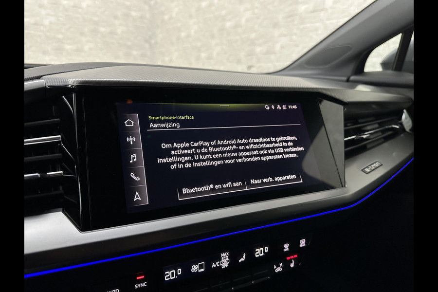 Audi Q4 e-tron 40 204pk 77 kWh | #RS-Leder | 96,7% SOH | 5x Q4 OP VOORRAAD! | ACC | Matrix-LED | Sfeerverlichting | 3 Zone Clima | Carplay | Getint Glas | Zwarte Hemelbekleding | Kieselgrau | Btw auto, 27150,= ex. | Bovag garantie. 4x Q4 op voorraad!