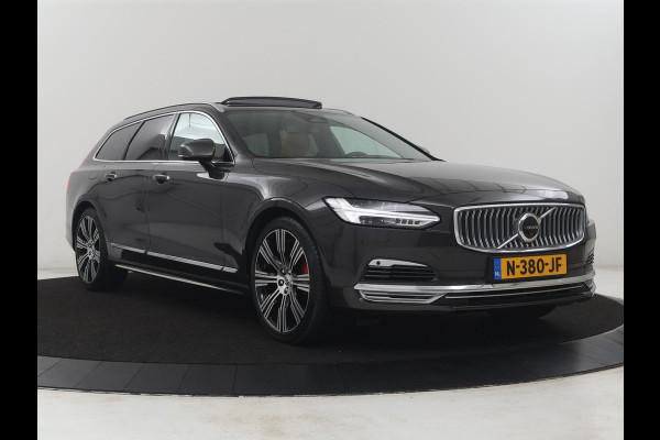 Volvo V90 2.0 T8 AWD Inscription Exclusive | SOH 81,9% | Panoramadak | Memory | Leder | Adaptive cruise | Stuur/stoel verwarming | Harman/Kardon | Head-up | 360 camera | Park assist | Carplay