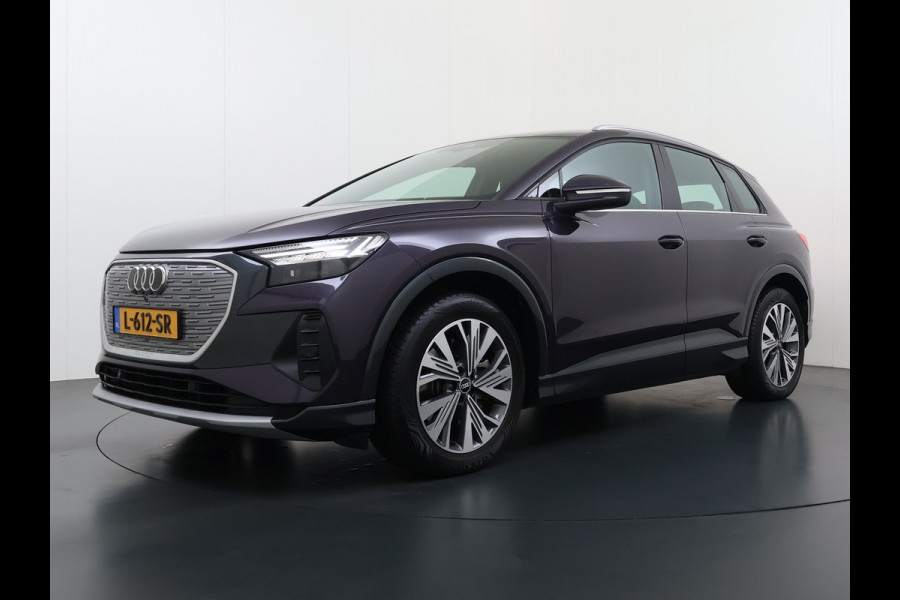 Audi Q4 e-tron 40 82kWh Trekhaak Matrix Led 19" Sportst.+Verwarmd Apple Carplay Android Navi Launch Edition Advanced Ecc Pdc Elek.Achterklep Cruise Control Lmv Isofix DAB 1.000KG Trekgewicht 1e Eigenaar Origineel Nederlandse Auto