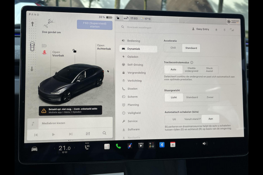 Tesla Model 3 Premium Long Range AWD 78 kWh VAN: 50.900,- VOOR: 47.440,- UW HERFSTVOORDEEL: 3.460,-| 8.000KM!| TESLA GARANTIE T/M 6-2030 OF 80.000KM! ACCU + AANDRIJFLIJN T/M 2034 OF 192.000KM!|