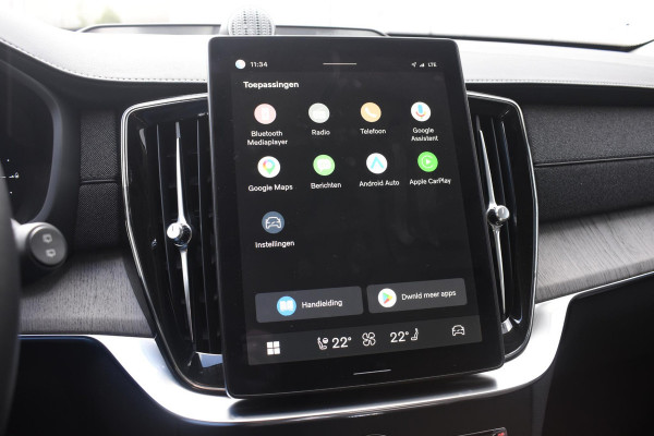 Volvo XC90 T8 455PK Plug-in hybrid AWD Ultra Dark / Bowers & Wilkins / Luchtvering / Head-Up Display / 360 Camera / Massagestoelen / Elektrisch bedienbare stoelen met geheugen / Stoelventilatie / Nappaleder / Elektrisch uitklapbare trekhaak / Gelamineerde ruiten