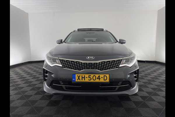 Kia Optima Sportswagon 1.7 CRDi GT-Line (INCL-BTW)  Aut. *PANO | LEATHER | FULL-LED | HARMAN/KARDON-AUDIO  | ADAPTIVE-CRUISE | BLINDSPOT | TOPVIEW | KEYLESS | HEATED-COMFORTSEATS | NAVI-FULLMAP | SHIFTPADDLES | PRIVACY-GLASS | DAB