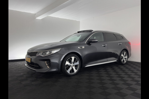 Kia Optima Sportswagon 1.7 CRDi GT-Line (INCL-BTW)  Aut. *PANO | LEATHER | FULL-LED | HARMAN/KARDON-AUDIO  | ADAPTIVE-CRUISE | BLINDSPOT | TOPVIEW | KEYLESS | HEATED-COMFORTSEATS | NAVI-FULLMAP | SHIFTPADDLES | PRIVACY-GLASS | DAB