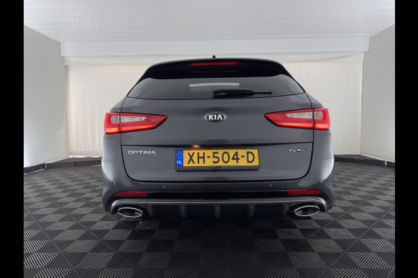 Kia Optima Sportswagon 1.7 CRDi GT-Line (INCL-BTW)  Aut. *PANO | LEATHER | FULL-LED | HARMAN/KARDON-AUDIO  | ADAPTIVE-CRUISE | BLINDSPOT | TOPVIEW | KEYLESS | HEATED-COMFORTSEATS | NAVI-FULLMAP | SHIFTPADDLES | PRIVACY-GLASS | DAB