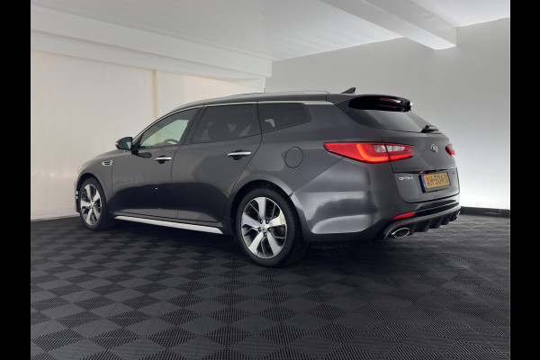 Kia Optima Sportswagon 1.7 CRDi GT-Line (INCL-BTW)  Aut. *PANO | LEATHER | FULL-LED | HARMAN/KARDON-AUDIO  | ADAPTIVE-CRUISE | BLINDSPOT | TOPVIEW | KEYLESS | HEATED-COMFORTSEATS | NAVI-FULLMAP | SHIFTPADDLES | PRIVACY-GLASS | DAB