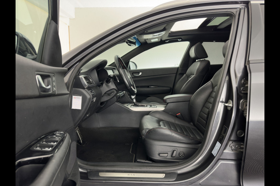 Kia Optima Sportswagon 1.7 CRDi GT-Line (INCL-BTW)  Aut. *PANO | LEATHER | FULL-LED | HARMAN/KARDON-AUDIO  | ADAPTIVE-CRUISE | BLINDSPOT | TOPVIEW | KEYLESS | HEATED-COMFORTSEATS | NAVI-FULLMAP | SHIFTPADDLES | PRIVACY-GLASS | DAB