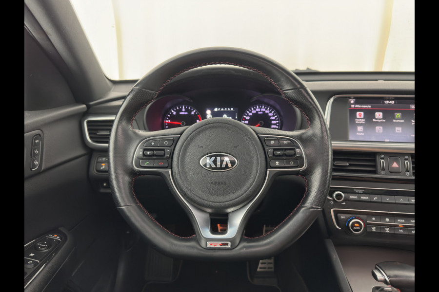 Kia Optima Sportswagon 1.7 CRDi GT-Line (INCL-BTW)  Aut. *PANO | LEATHER | FULL-LED | HARMAN/KARDON-AUDIO  | ADAPTIVE-CRUISE | BLINDSPOT | TOPVIEW | KEYLESS | HEATED-COMFORTSEATS | NAVI-FULLMAP | SHIFTPADDLES | PRIVACY-GLASS | DAB