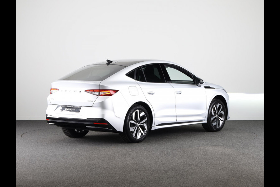 Škoda Enyaq Coupé Sportline 204 pk | Elektrisch verstelbare voorstoel met geheugen | Panoramadak | Parkeercamera | Dode hoek detectie