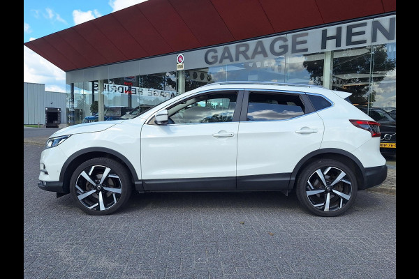 Nissan QASHQAI 1.2 Tekna + | Pano | Trekhaak | NAP | Leder | 360Cam | Navi | Climate | LED | Onderhoudshistorie |