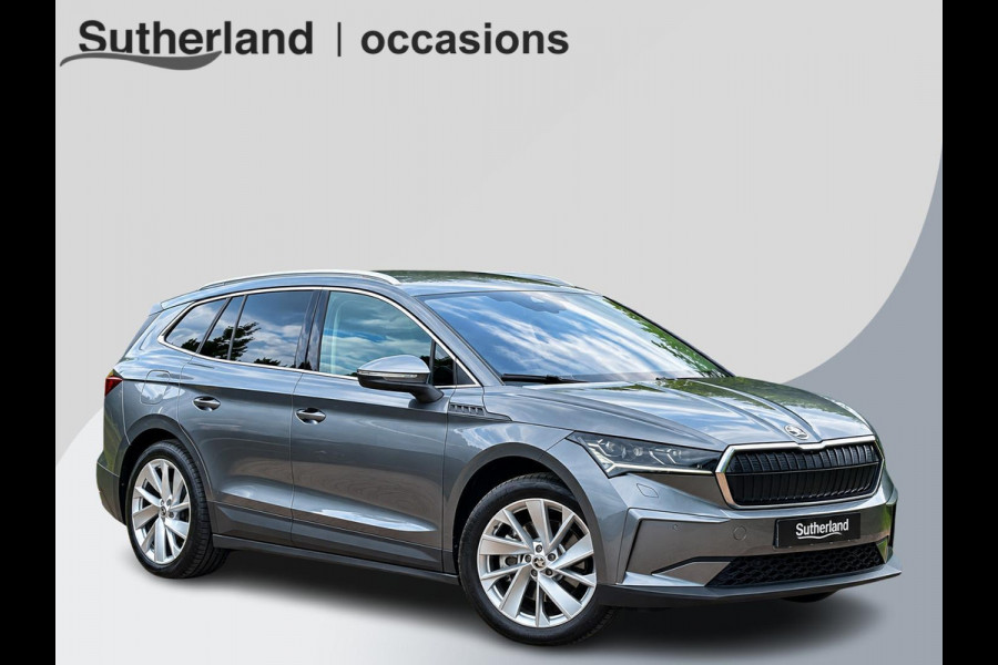 Škoda ENYAQ iV Business Edition 80 Design Selection Suite 204PK | SOH 94% | Wegklapbare Trekhaak | Warmtepomp | Navigatie | 360-Graden Camera | 20" LMV | Elektr. Klep