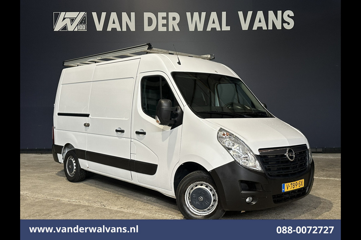 Opel Movano 2.3 CDTI 146pk L2H2 Euro6 Airco | Camera | Omvormer | Imperiaal | Navigatie 2500kg Trekhaak, Cruisecontrol, Parkeersensoren, Bijrijdersbank