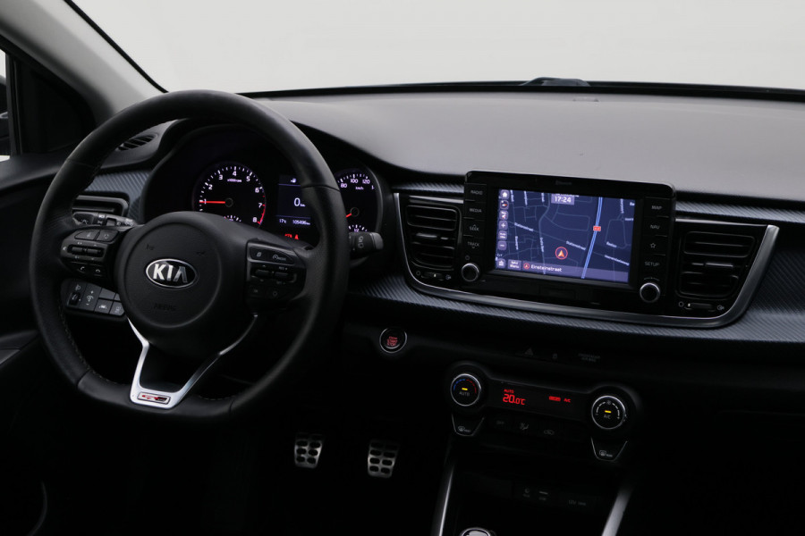 Kia Rio 1.0 TGDI GT-Line Camera, Apple CarPlay, KeyLess, Leder/Stof, Navi, PDC, 17"