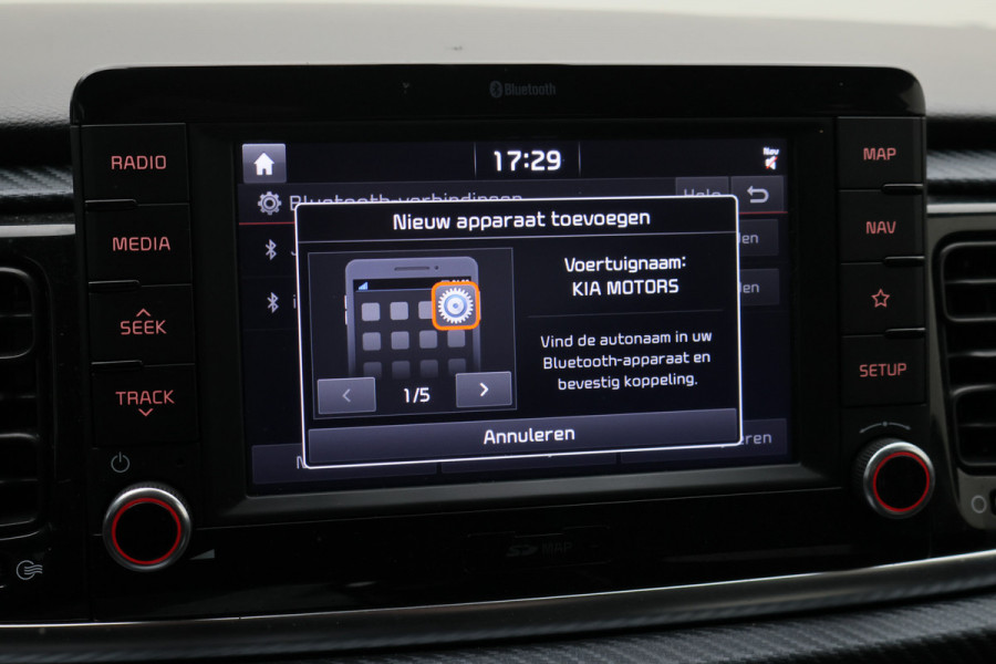 Kia Rio 1.0 TGDI GT-Line Camera, Apple CarPlay, KeyLess, Leder/Stof, Navi, PDC, 17"