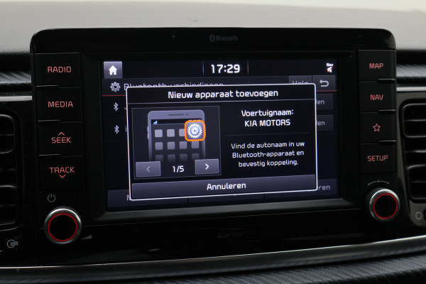 Kia Rio 1.0 TGDI GT-Line Camera, Apple CarPlay, KeyLess, Leder/Stof, Navi, PDC, 17"