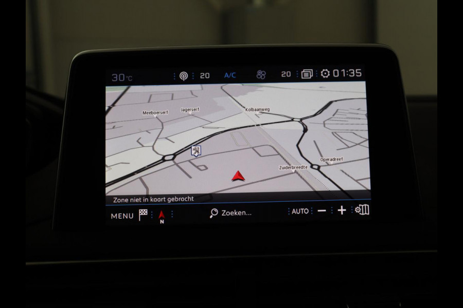 Peugeot 5008 1.2 PureTech Allure | 7p | Trekhaak | Carplay | Camera | Elektrische kofferbak | Cruise control | Navigatie | Stoelverwarming | LED | Sfeerverlichting | Automaat | Half leer