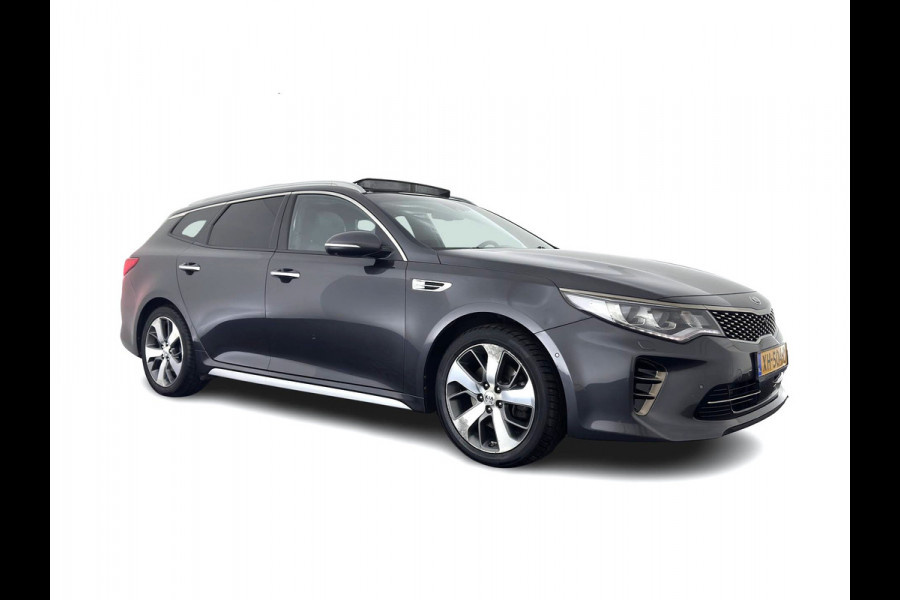 Kia Optima Sportswagon 1.7 CRDi GT-Line (INCL-BTW)  Aut. *PANO | LEATHER | FULL-LED | HARMAN/KARDON-AUDIO  | ADAPTIVE-CRUISE | BLINDSPOT | TOPVIEW | KEYLESS | HEATED-COMFORTSEATS | NAVI-FULLMAP | SHIFTPADDLES | PRIVACY-GLASS | DAB
