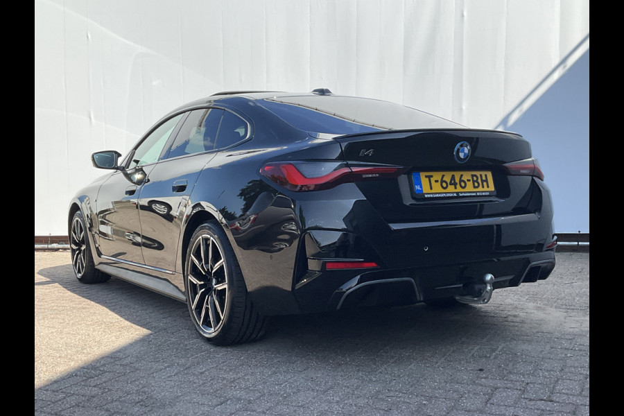 BMW i4 M50 M-Sport 84kWh 544PK sOH 95% Pano Laser HUD Harman/Kardon Elek.Trekhaak Leer BOMVOL!