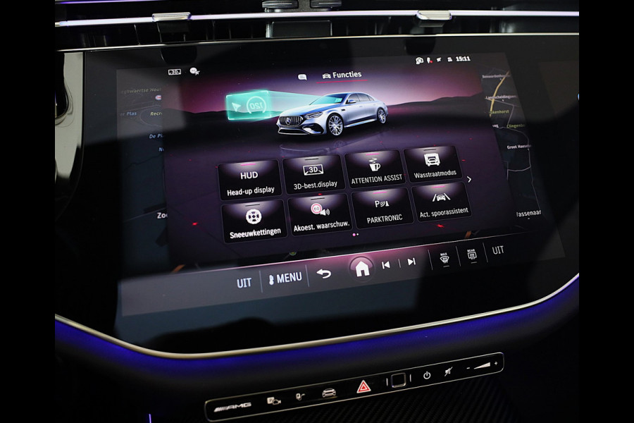 Mercedes-Benz E-Klasse AMG 53 4MATIC+ / Hyperscreen / Performance Zetels / Head Up / Verkoeling / 360 Camera / Memory / Open Pano