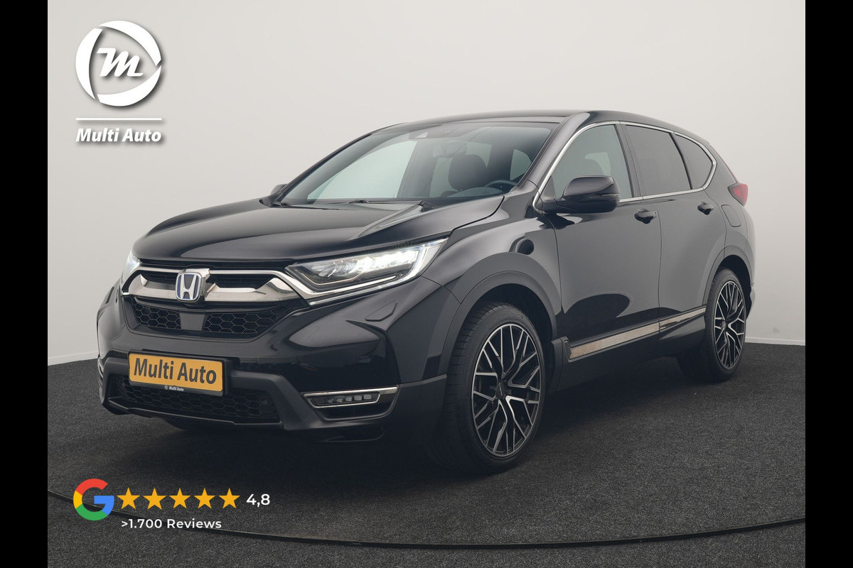 Honda CR-V 2.0 Black Edition MHEV 215pk Dealer O.H | Trekhaak Afn. | Adaptive Cruise | Camera | Lederen Sportstoelen Verwarmd | Keyless | Navigatie | DAB |  20"L.M