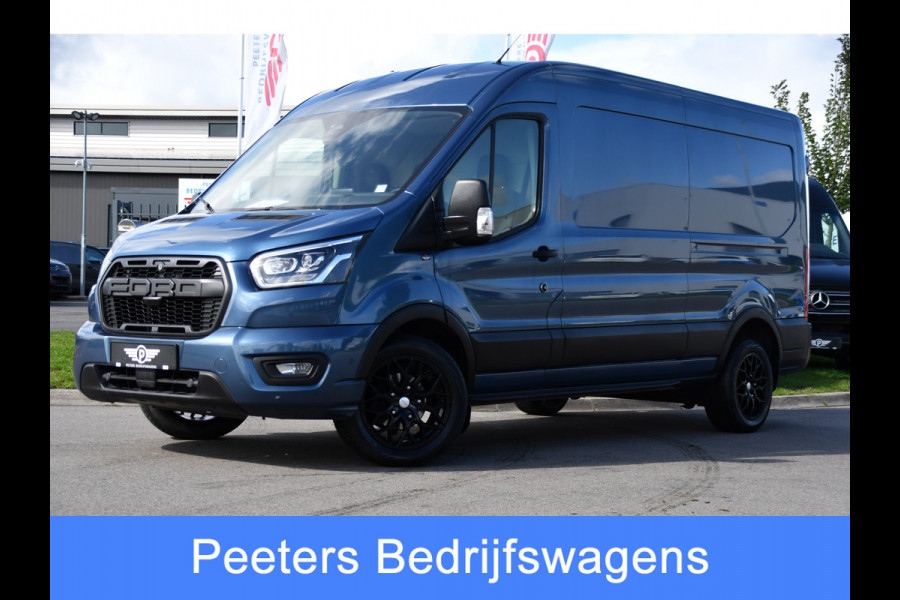 Ford Transit 350 2.0 TDCI L3H2 Limited PB Edition Camera, Cruise, Carplay, Stoelverwarming, 185pk, Trekhaak, Sensoren, LED, NAVI, Uniek!