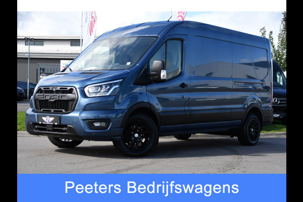 Ford Transit 350 2.0 TDCI L3H2 Limited PB Edition Camera, Cruise, Carplay, Stoelverwarming, 185pk, Trekhaak, Sensoren, LED, NAVI, Uniek!