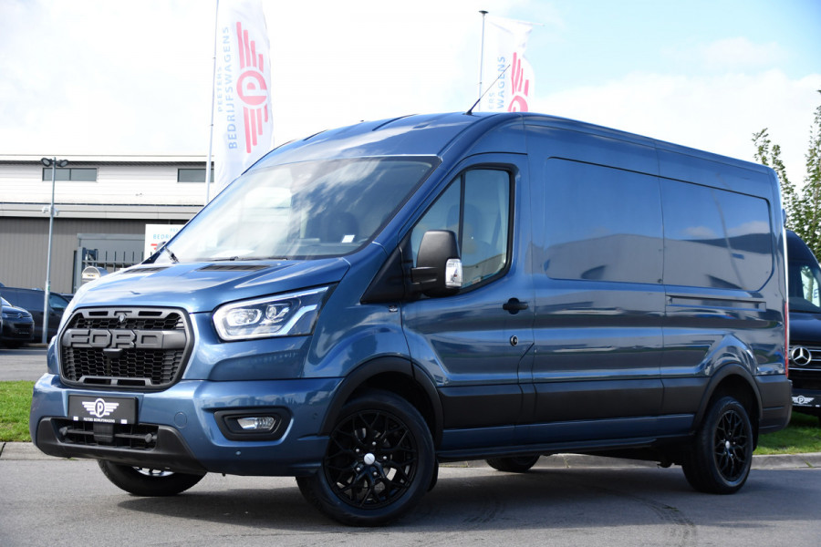 Ford Transit 350 2.0 TDCI L3H2 Limited PB Edition Camera, Cruise, Carplay, Stoelverwarming, 185pk, Trekhaak, Sensoren, LED, NAVI, Uniek!