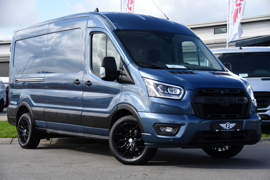Ford Transit 350 2.0 TDCI L3H2 Limited PB Edition Camera, Cruise, Carplay, Stoelverwarming, 185pk, Trekhaak, Sensoren, LED, NAVI, Uniek!